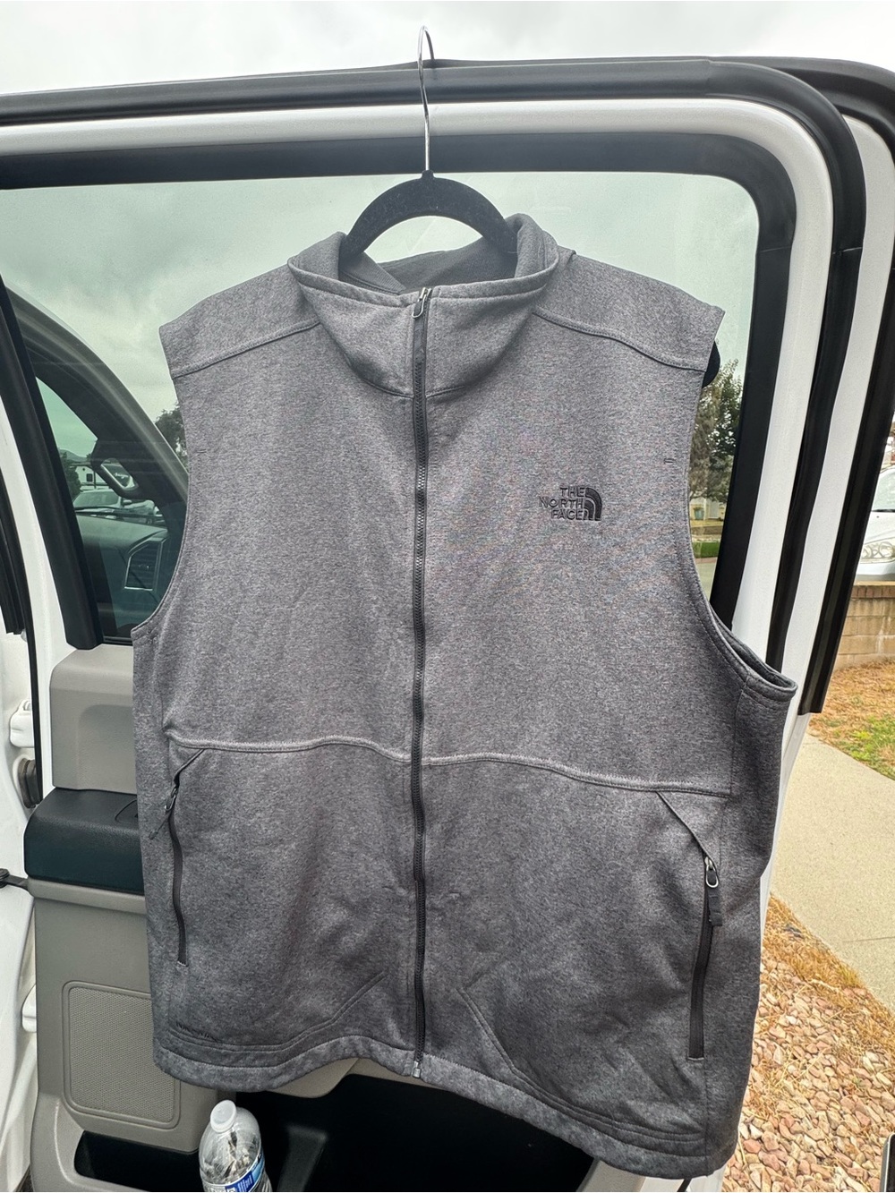 Gray Men's Sleeveless Vest - Picture 5 of 7
